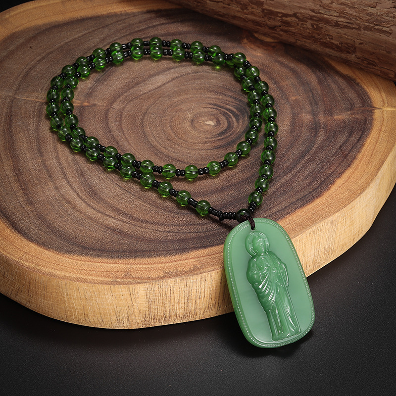 Wholesale San Judas Tadeo Pendants with Bead Necklace