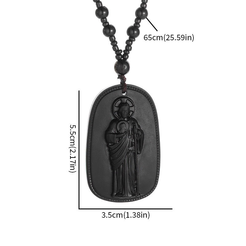 Wholesale San Judas Tadeo Pendants with Bead Necklace